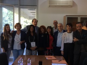 La delegazione sdi Kalòs col Direttore Artistico del Conservatorio